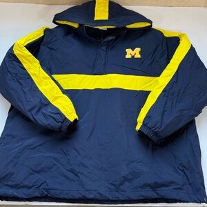 NCAA Michigan Wolverines Navy and Yellow Jacket NWT 2xl
